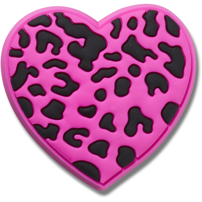 Purple Cheetah Print Heart