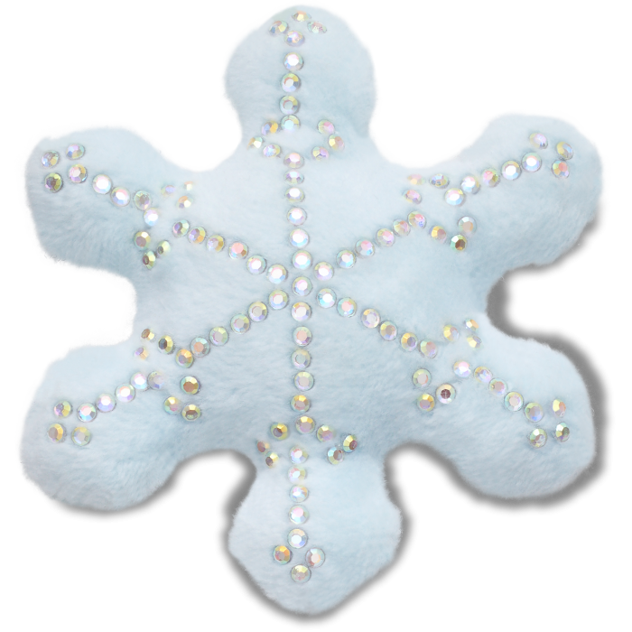 Plush Studded Snowflake