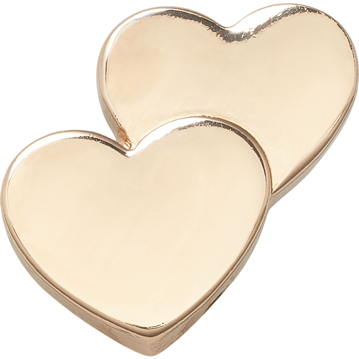 Gold Double Heart