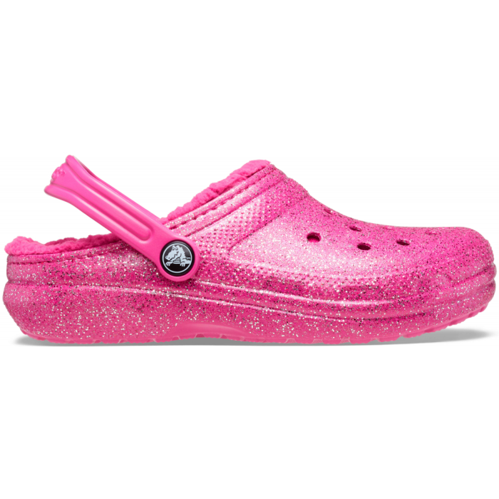 Kids Classic Lined Glitter Clog