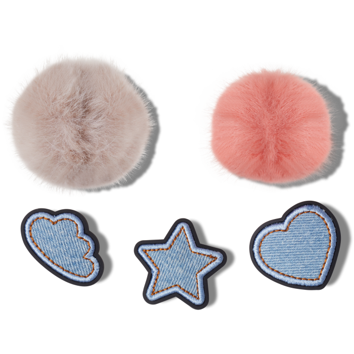 Denim and Pink Puff 5 Pack