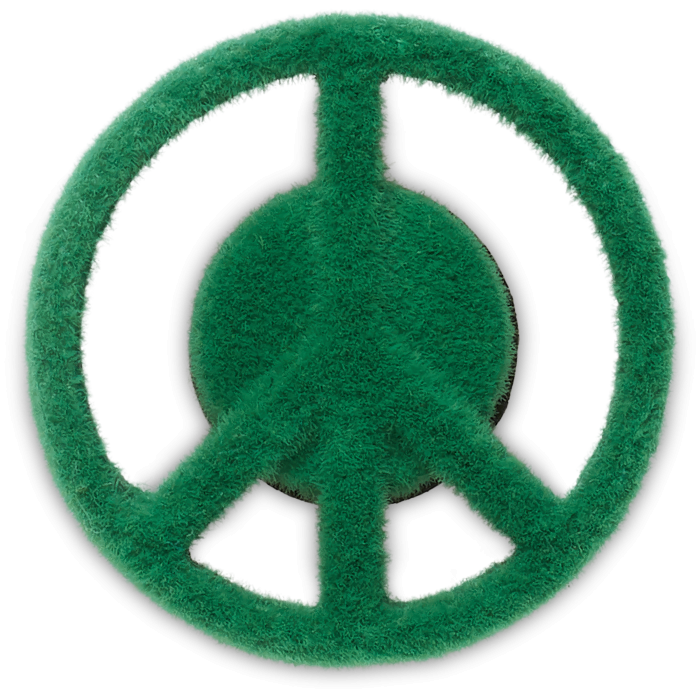 Grass Textured Peace Sign