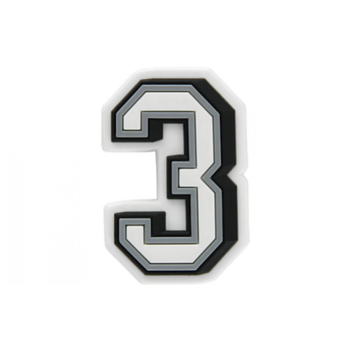 Jibbitz B&W Number 3