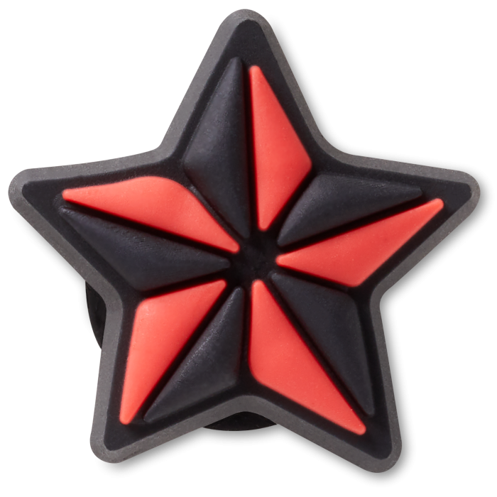Black and Red Star Tattoo