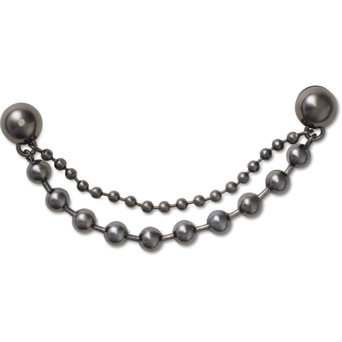 Double Black Gem Chain