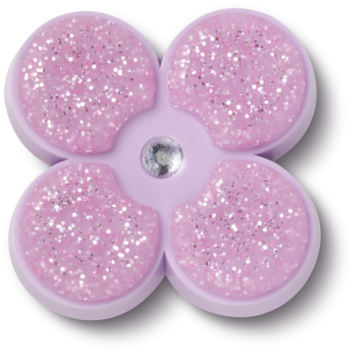 Tiny Purple Glitter Flower
