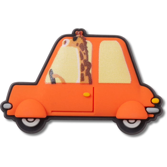 Giraffe Driving A Car