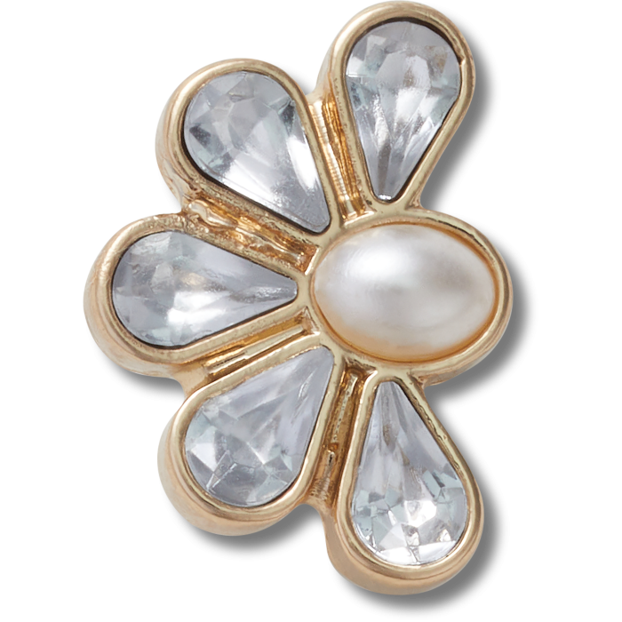 Half Gem Floral with Pearl