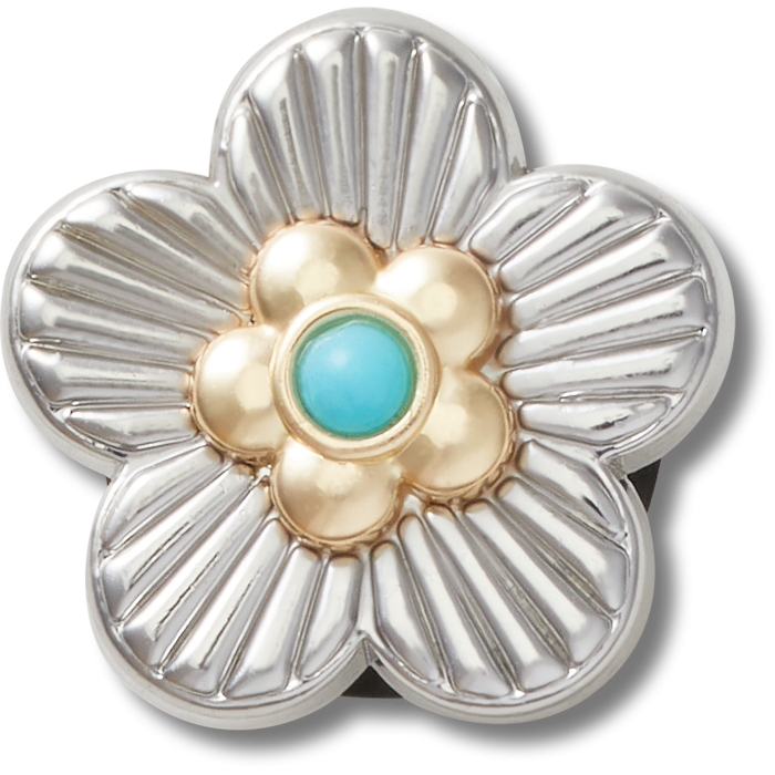 Silver Turquoise Flower