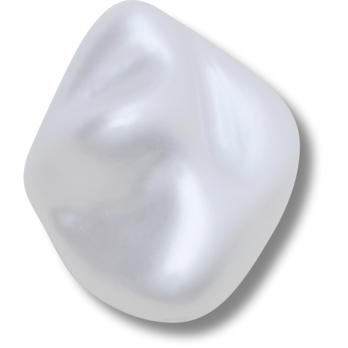 White Square Baroque Pearl