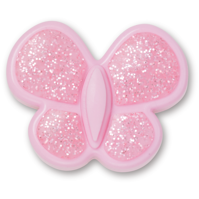 Tiny Pink Glitter Butterfly