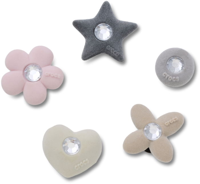 RhinestoneFlockedShapes5Pack