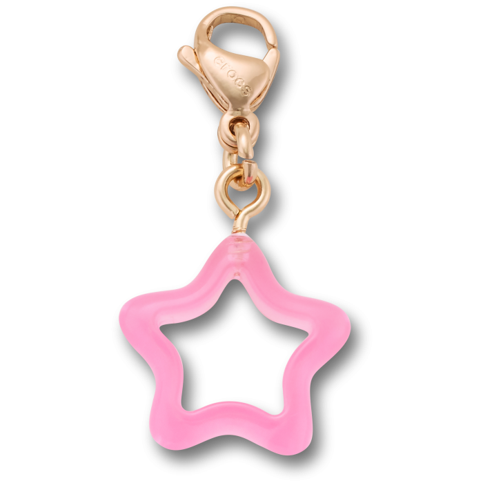 Retro Pink Star Charm