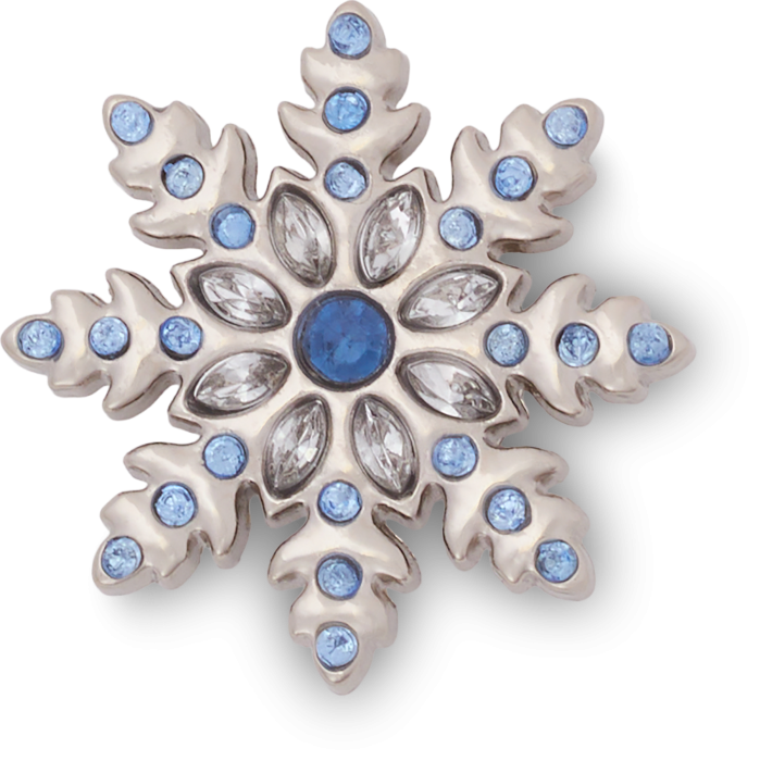 Silver Snowflake and Blue Gems