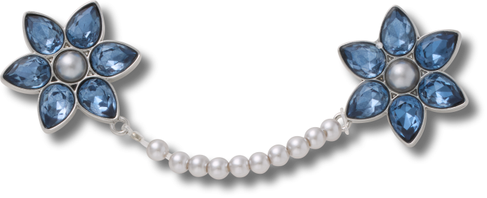 Gem Flower and Pearl Chain