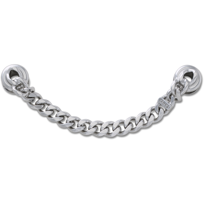 Silver Flat Curb Chain