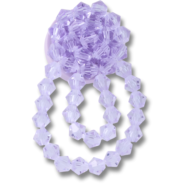 Purple Beaded Stud Dangle