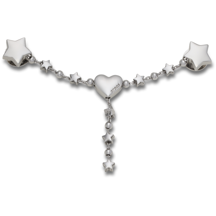 Silver Star and Heart Chain