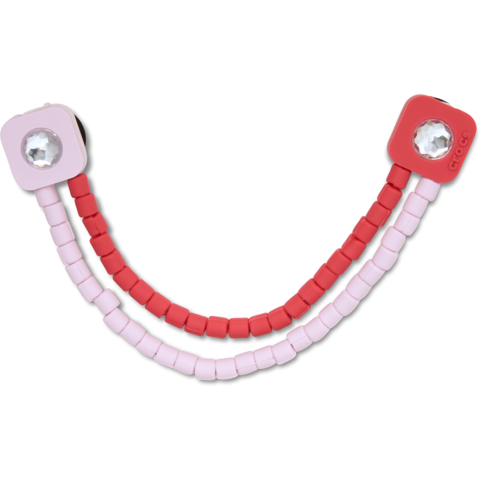 Pink and Red Beaded Chain