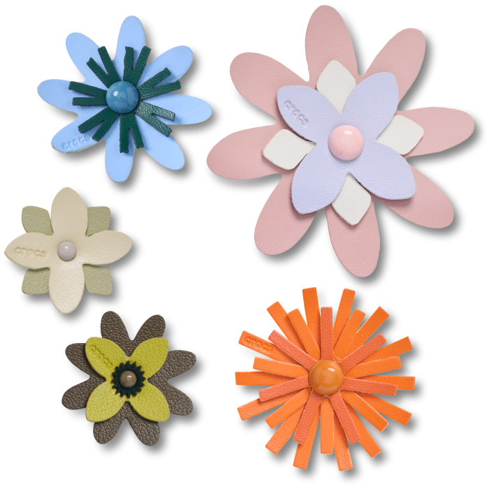 Faux Leather Floral 5 Pack