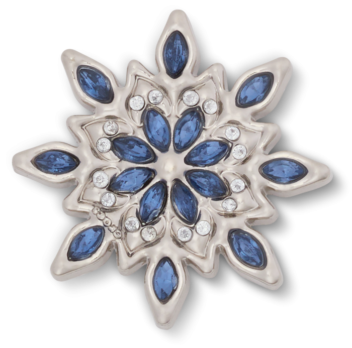 Silver and Blue Gem Snowflake