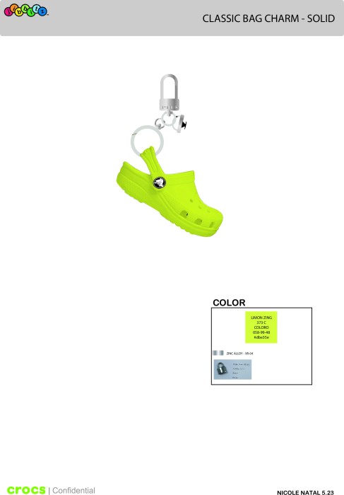 Classic Clog Bag Charm