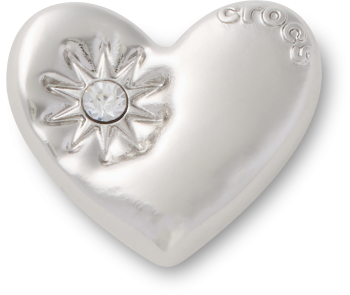 Silver Heart with Gem
