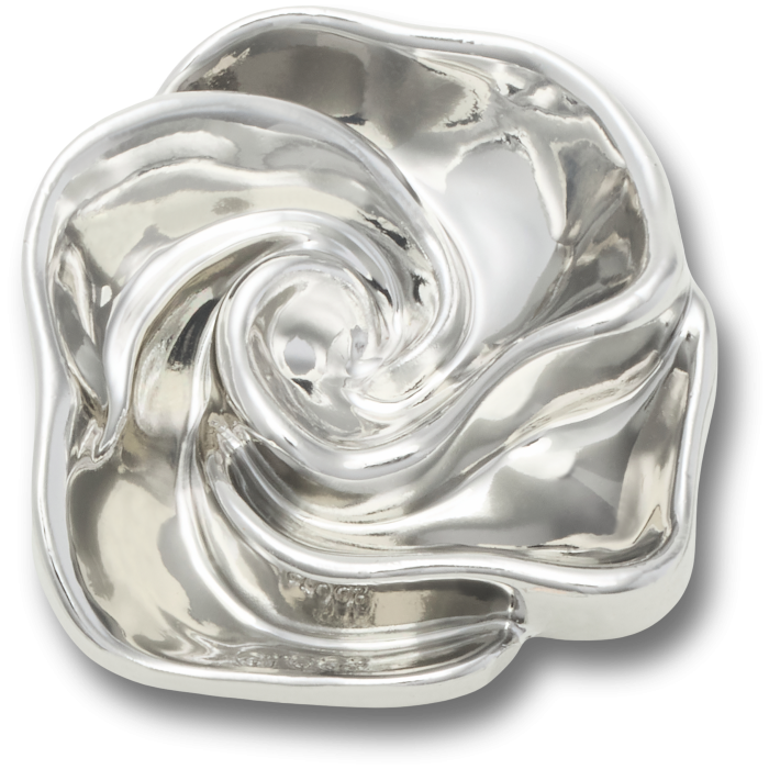 Silver Flower Swirl